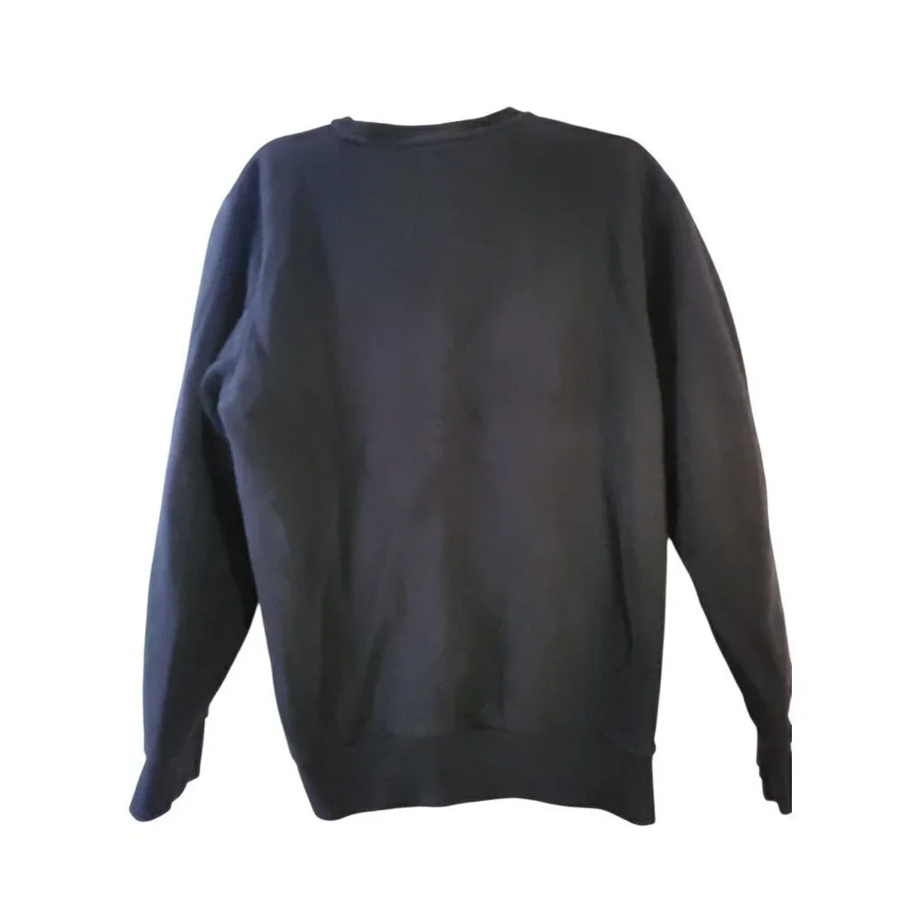 True Religion Mens Black Metallic Buddha Long Sleeve Flee Men's Size XL